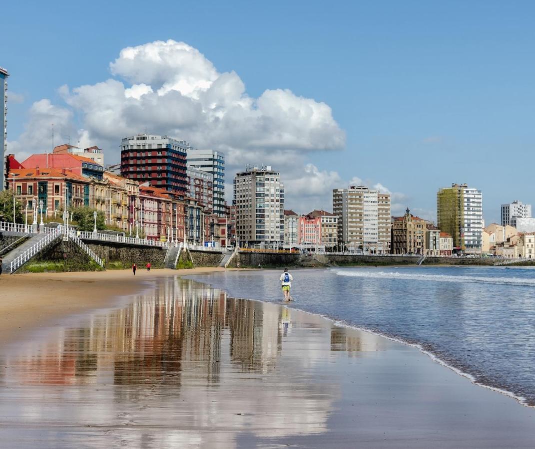 Mar Al Mar - Estupendo Piso A Un Paso De La Playa - Vut-2088-As Apartment Gijón Exterior foto